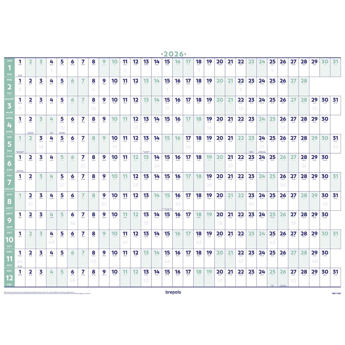 Brepols - agenda annuale, 2026