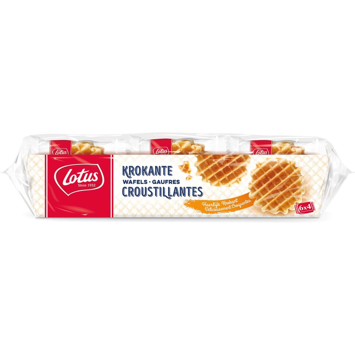 Lotus - waffle croccante, 36 g, confezione da 6 x 4 pezzi