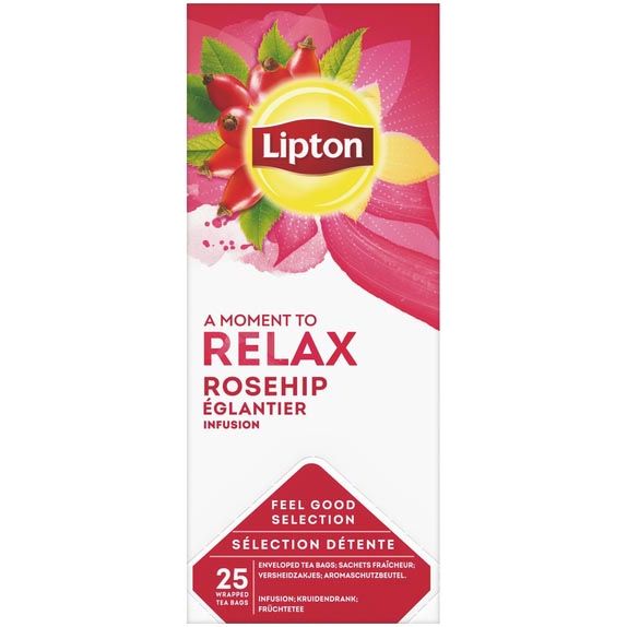 Lipton Tea Company - tè, rosa canina, confezione da 25 bustine