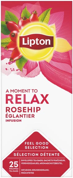 Lipton Tea Company - tè, rosa canina, confezione da 25 bustine