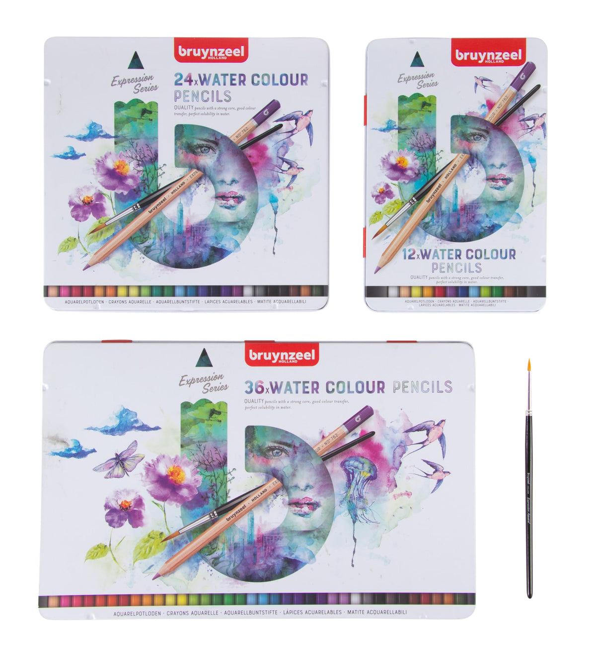 Bruynzeel - Kleurpotlood expression aquarel 24st ass | 6 stuks