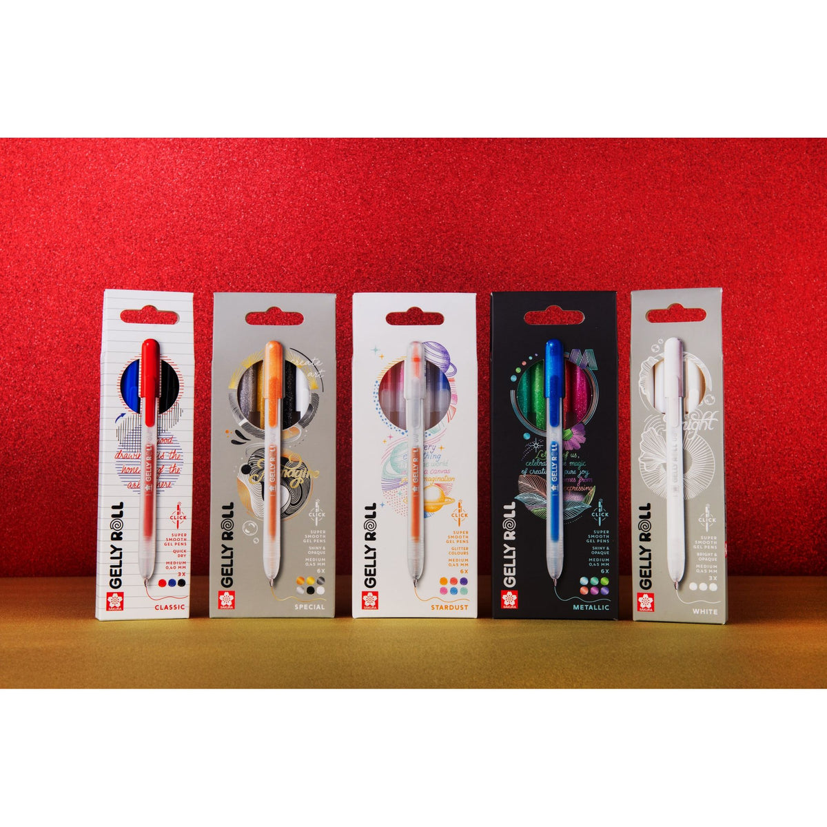 Sakura - Gelschrijver gelly roll special 3st goud | 6 stuks