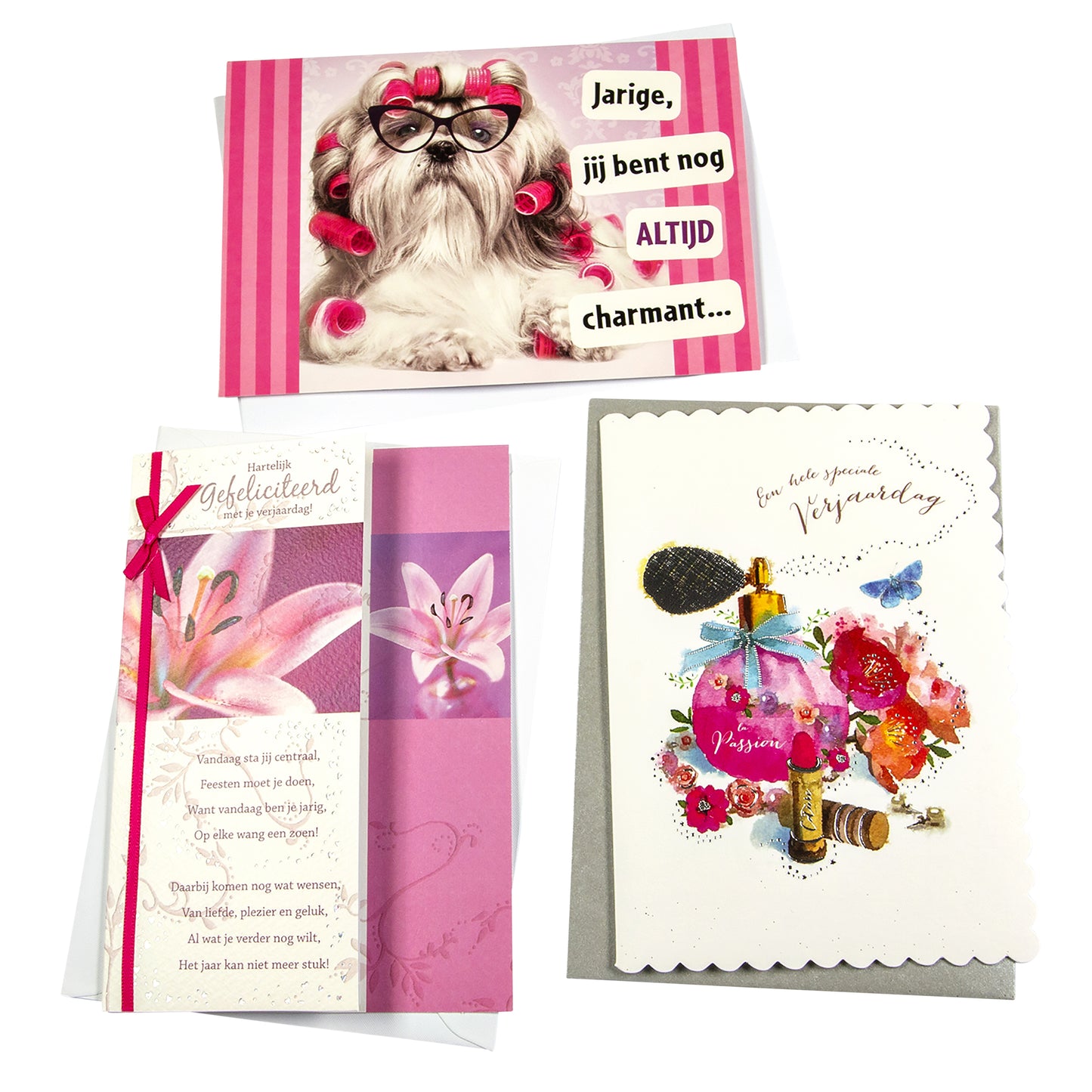 Graffetta - Set di ricarica per biglietti d'auguri compleanno donna 6 cartoline