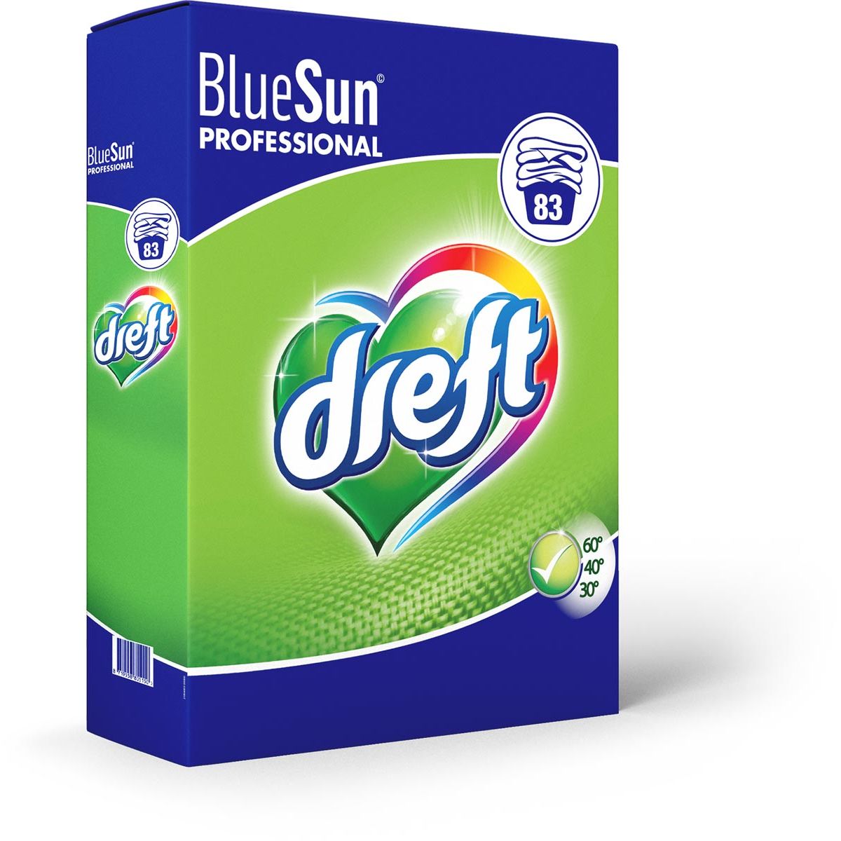 Dreft - Blue Professional waspoeder, doos van 5,4 kg, 83 wasbeurten