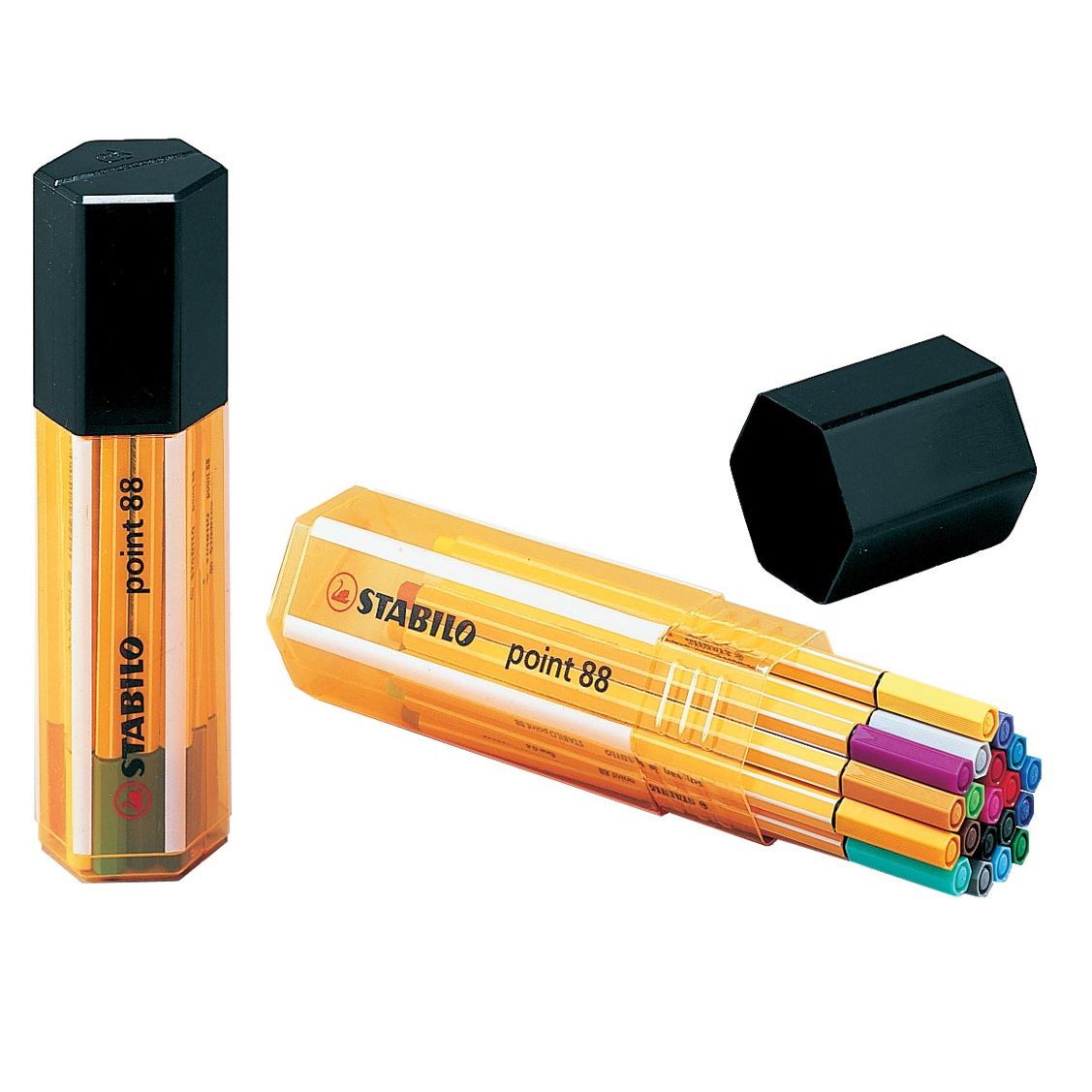 STABILO - point 88 fineliner, Big Point box, 20 stuks in geassorteerde kleuren