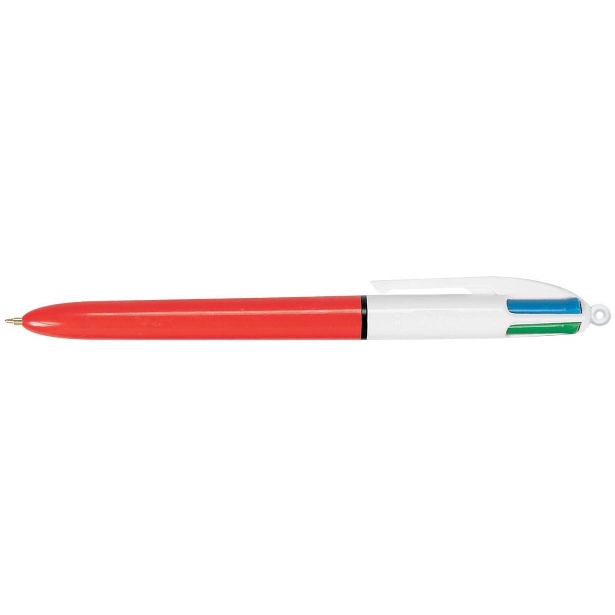BIC - Colours Original Fine 4-kleurenbalpen, fijn, klassieke inktkleuren, oranje, met EAN code