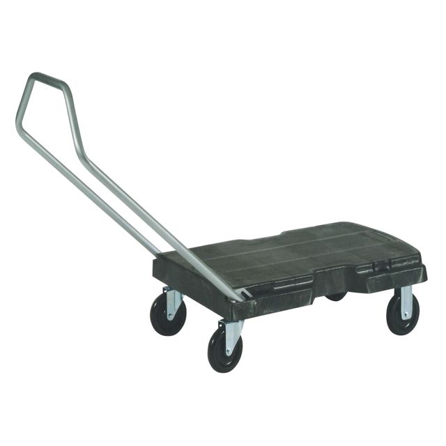 Rubbermaid - Chariot de transport triple trolley 225kg noir