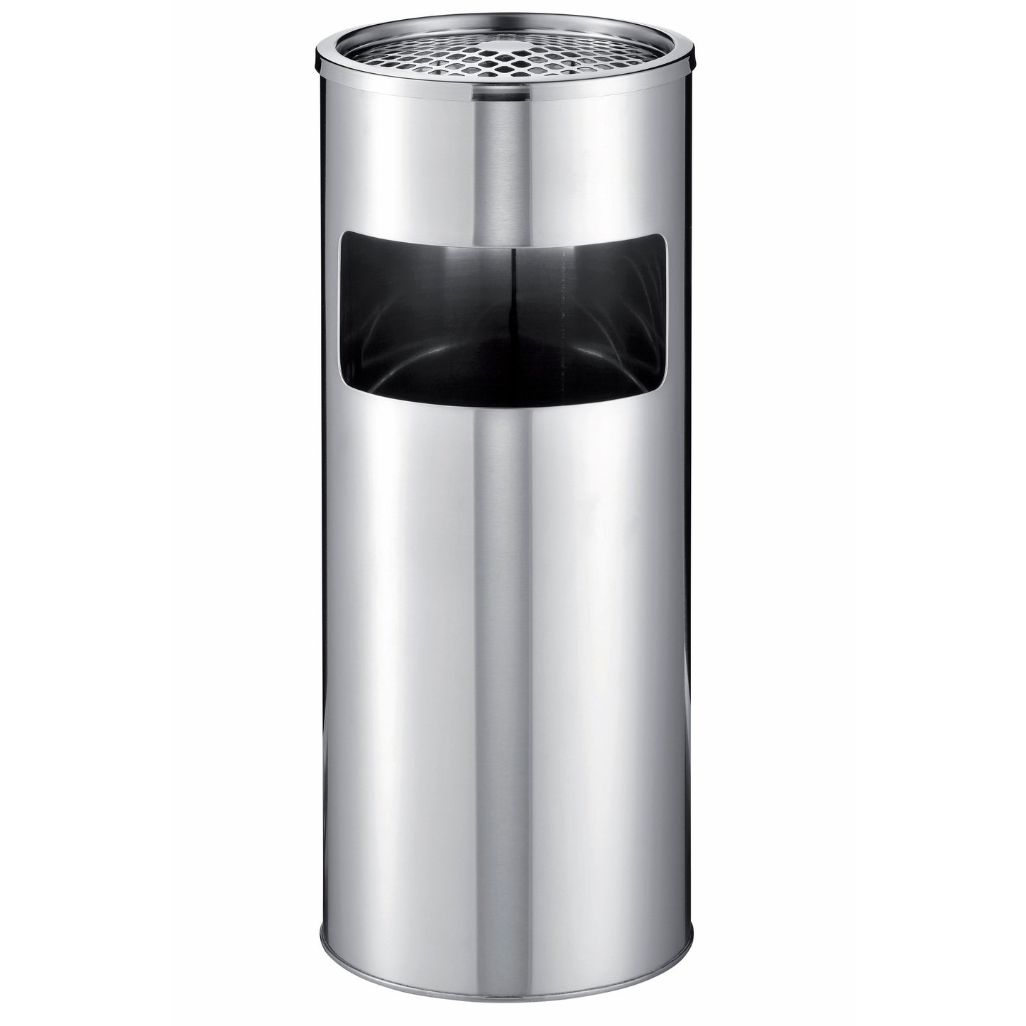 Durevole: cestino per la carta in cenere 3373-23 rotondo in acciaio inossidabile