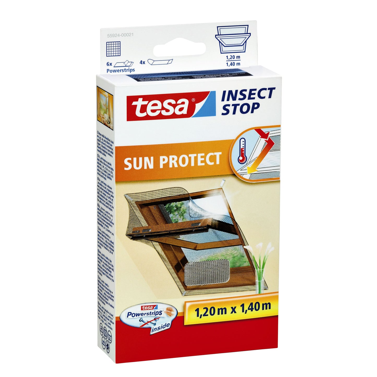 Tesa - Insectenhor ® Insect Stop Klittenband voor dakramen 1,2x1,4m antraciet