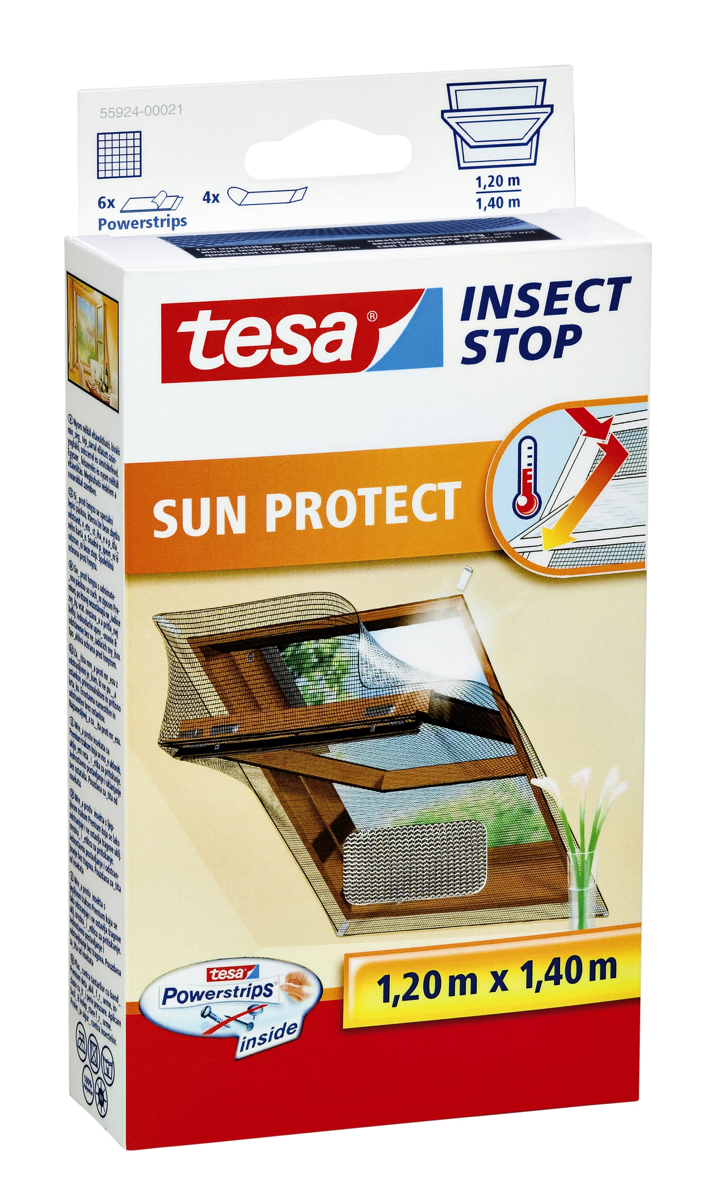 Tesa - Insectenhor dakraam 1.2x1.4m antraciet