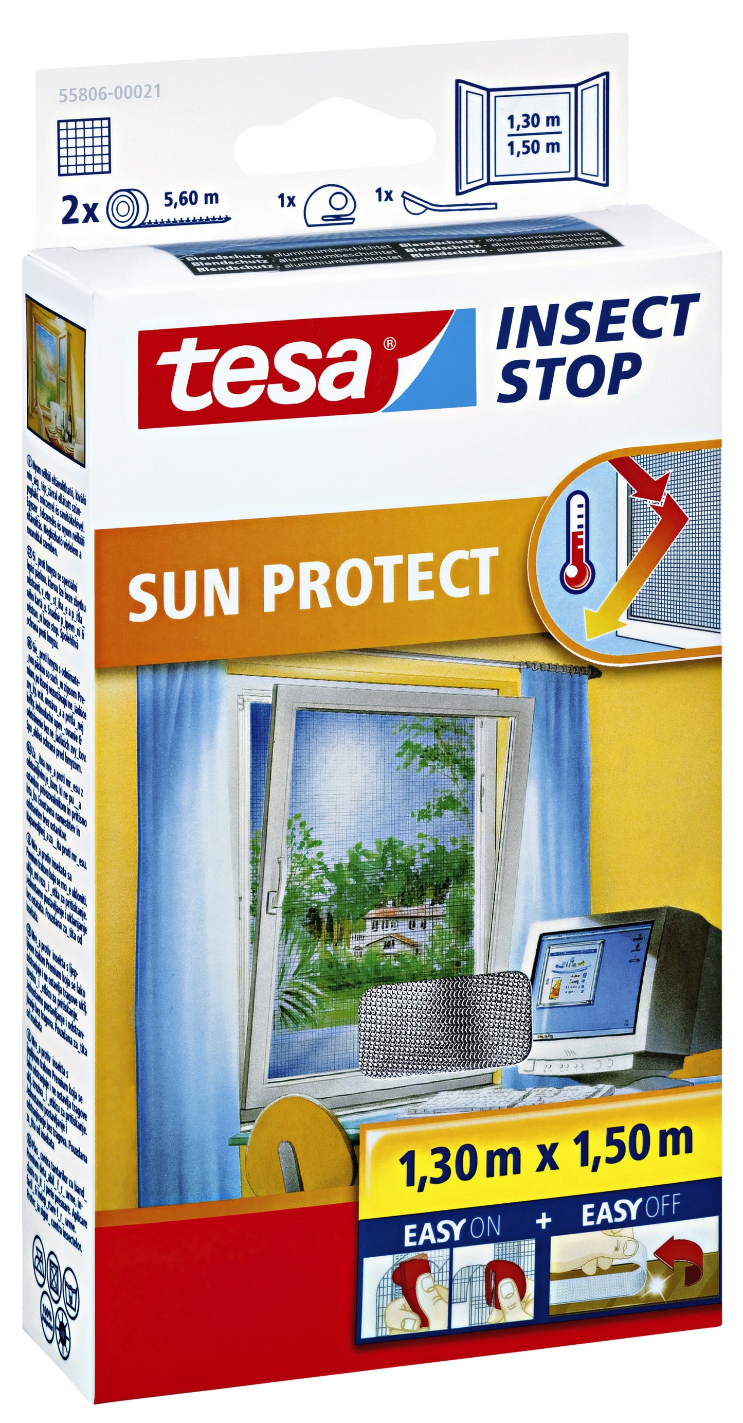 Tesa - Insectenhor raam 1.3x1.5m antraciet