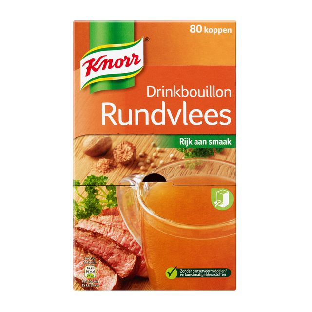 Knorr - Bouillon à boire boeuf 80 pièces