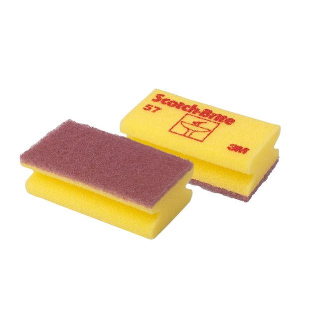 Scotch Brite - Esponja para fregar -Brite superficies delicadas 70x130mm amarillo 10 piezas