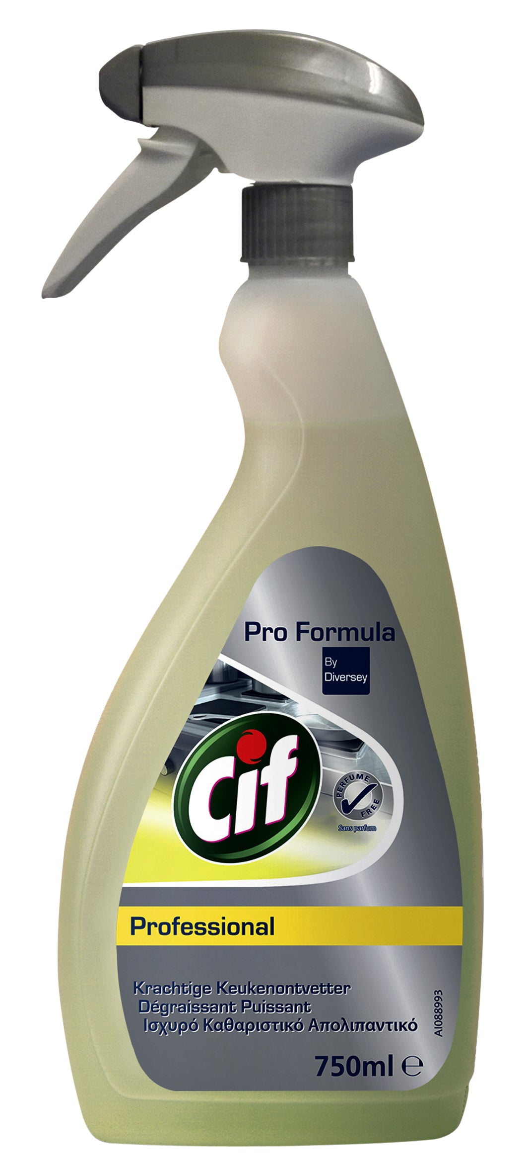 Cif - Keukenontvetter professional spray 750ml | 6 stuks