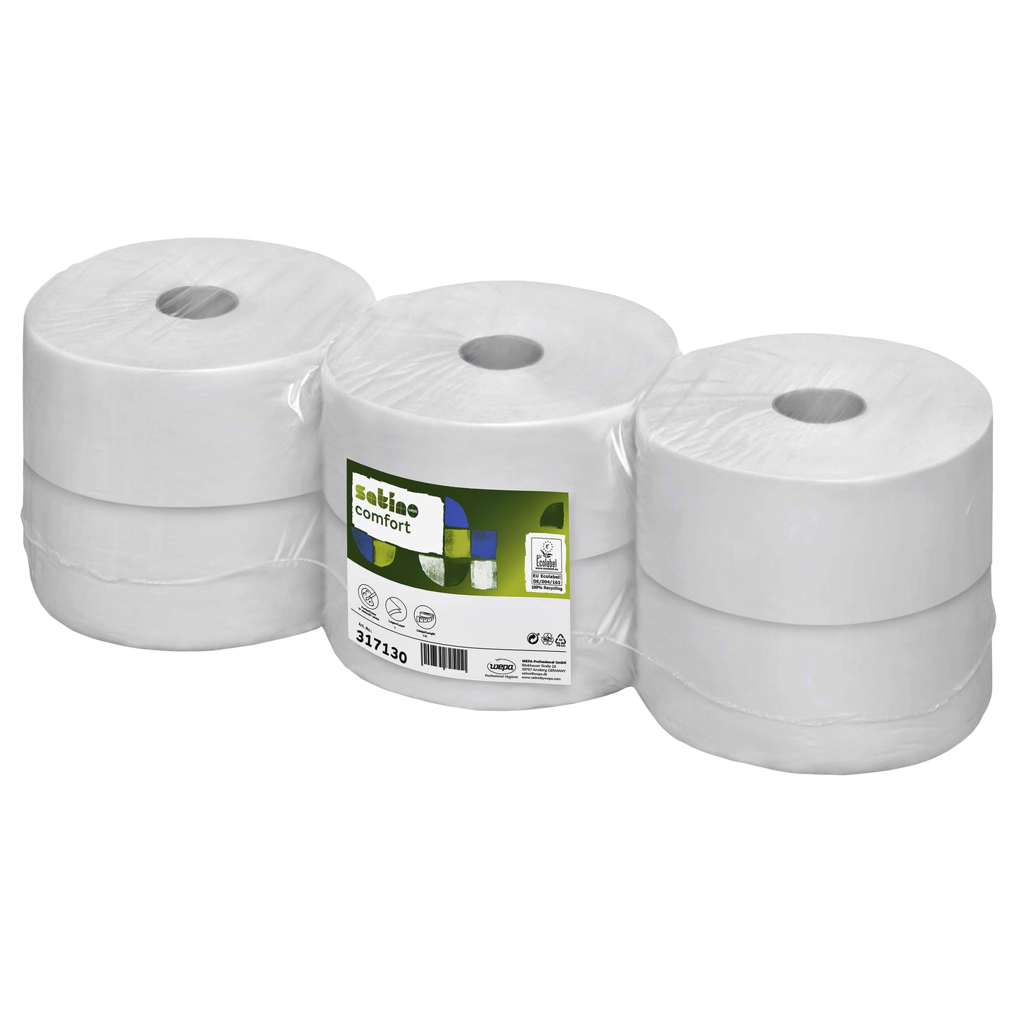 Satino by WEPA - Toiletpapier Satino JT2 Comfort 2-laags 380m wit 317130