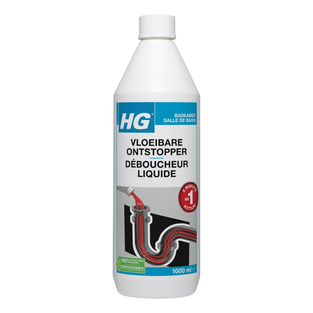 HG - Líquido desatascador de desagües de baño 1l