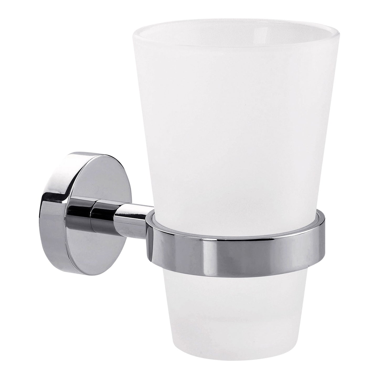 Tesa - Portavasos ® Smooz de metal cromado de alto brillo, autoadhesivo