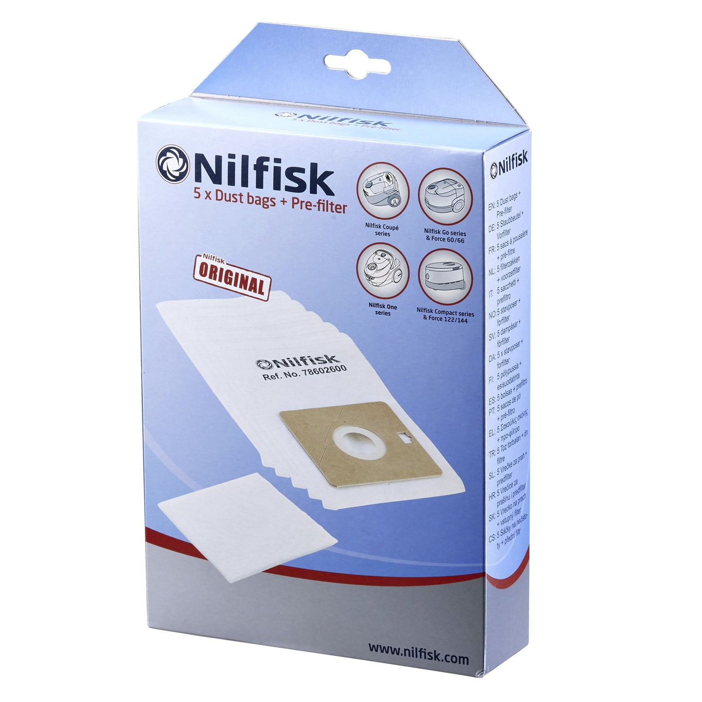 Nilfisk - Stofzuigerzak One en Coupe 5 stuks