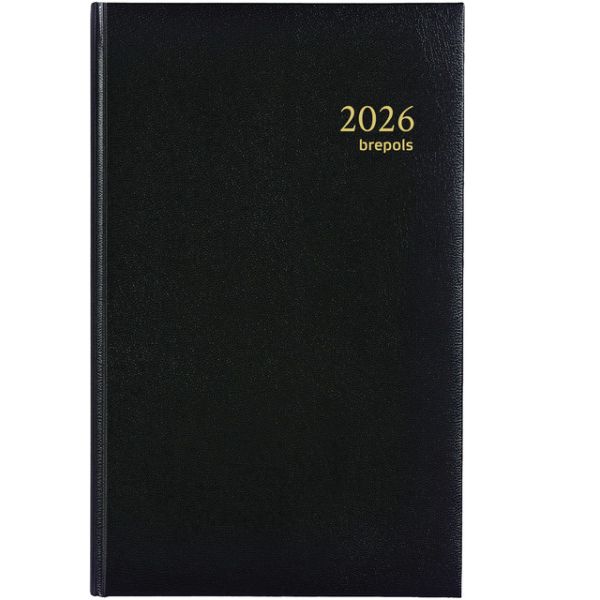 Brepols - Agenda 2026 Brefix Lima 1dag/1pagina zwart