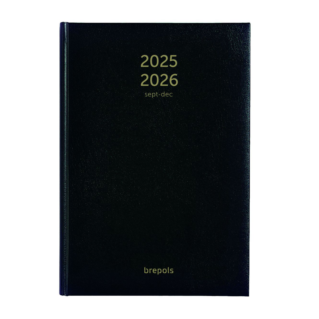Brepols - Agenda 2025 2026 Bretime Lima 16 meses 7 días/2 páginas negra