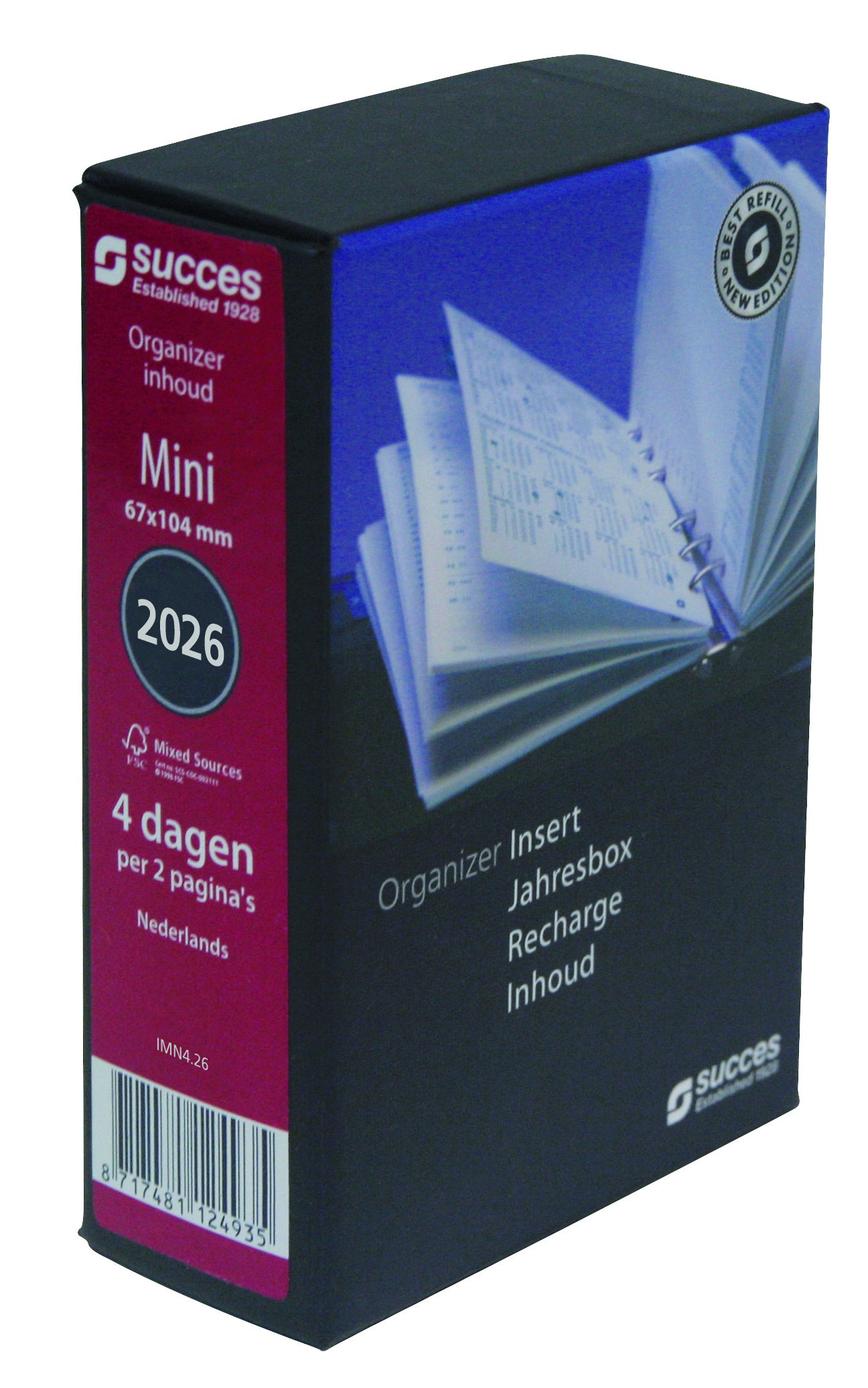Success - Agenda filling 2026 Mini 4 days/2 pages