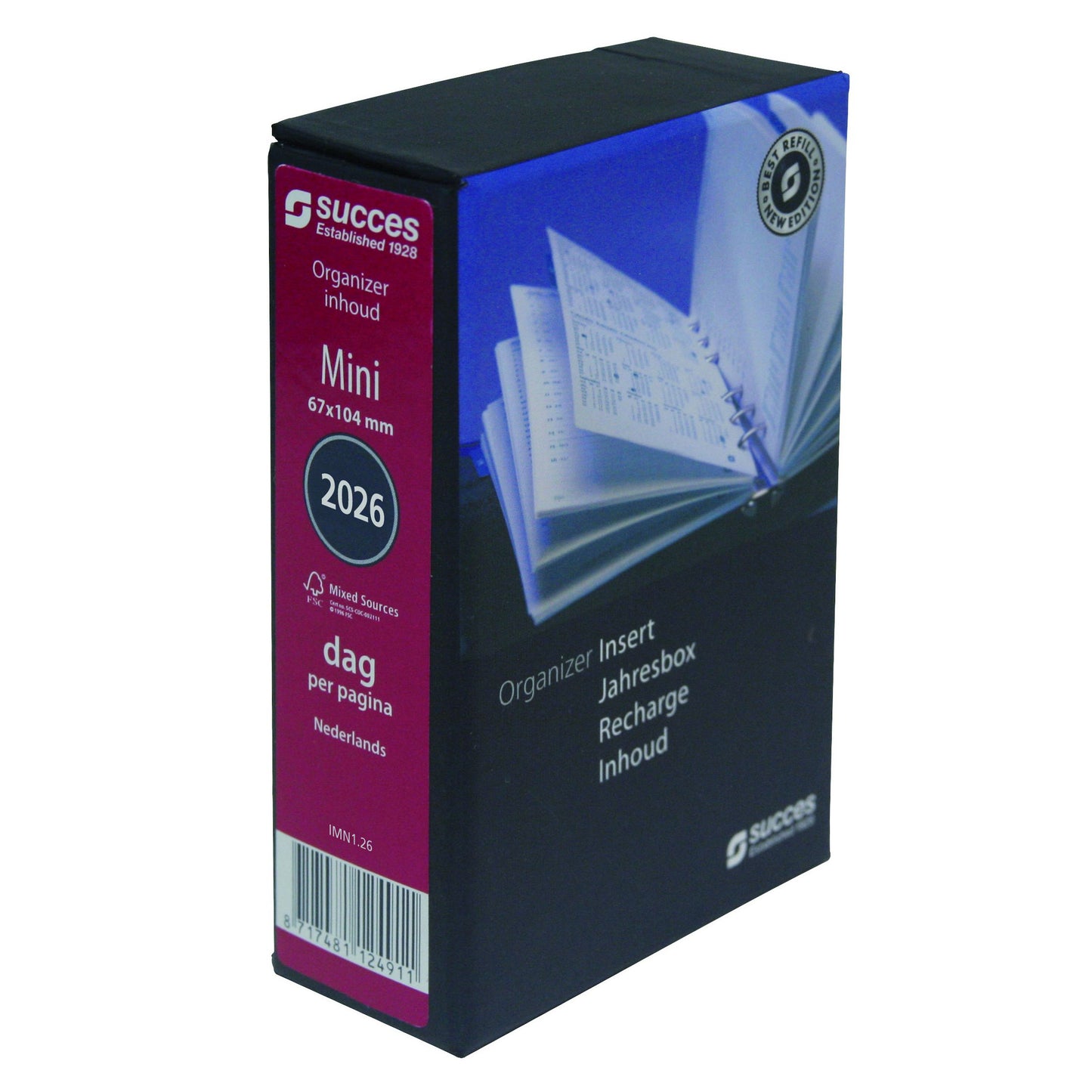 Success - Diary filling 2026 Mini 1 day/1 page