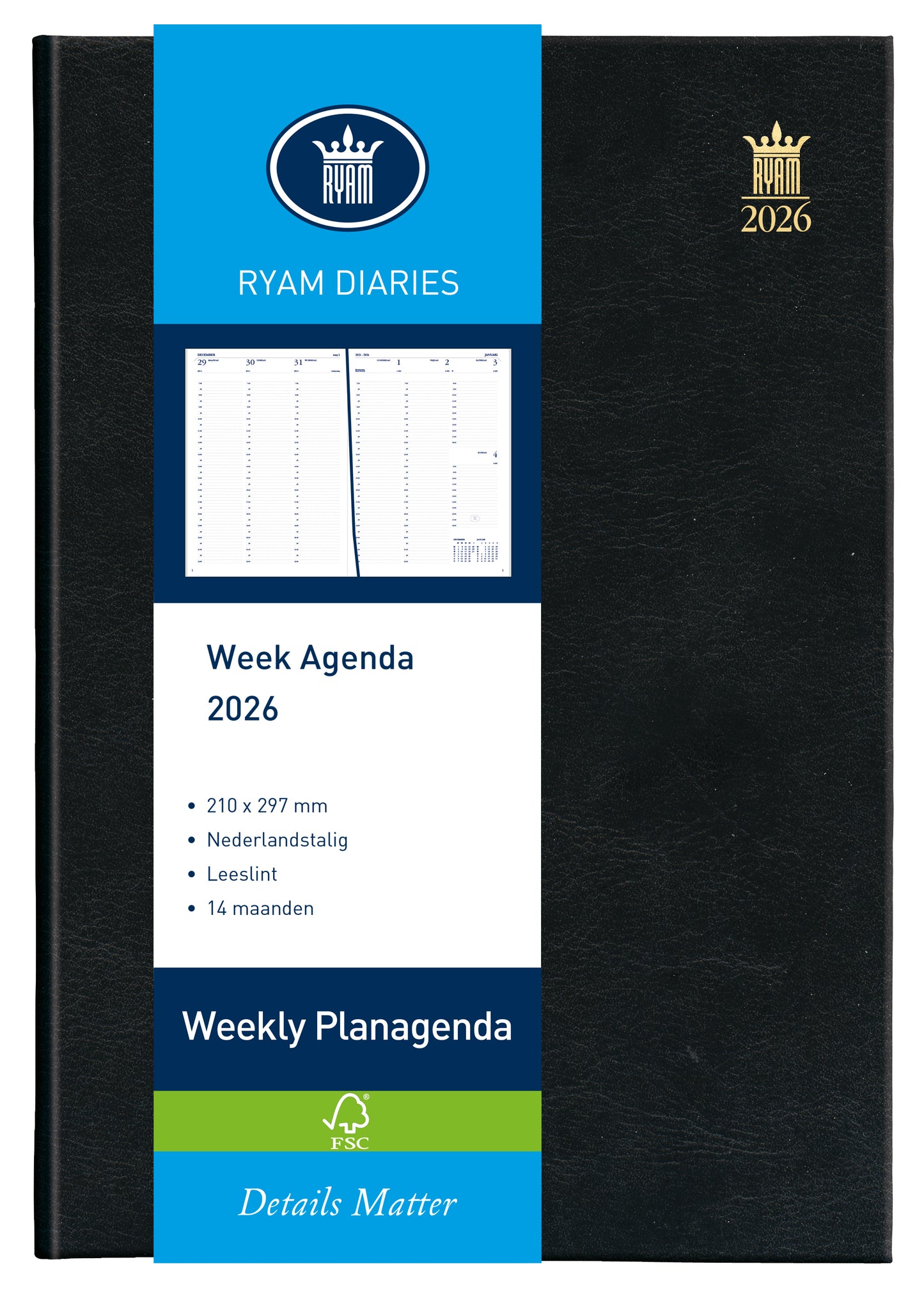 Ryam - Agenda 2026 weekly mundior 7d/2p zw
