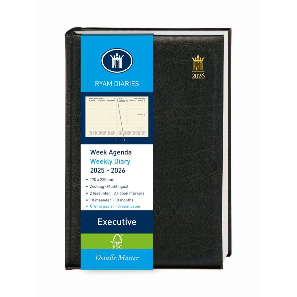 Ryam - Schoolagenda 26-27 executive mundior 7d/2p zw