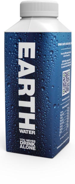 EARTH Water - , Tetraflasche mit 33 cl, Packung mit 24 Stück