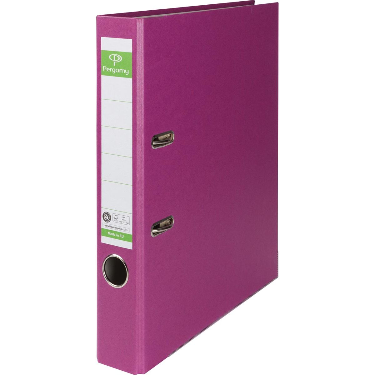 Pergamie - Ordner, für ft A4, aus Recycolor-Papier, Rücken 5 cm, lila