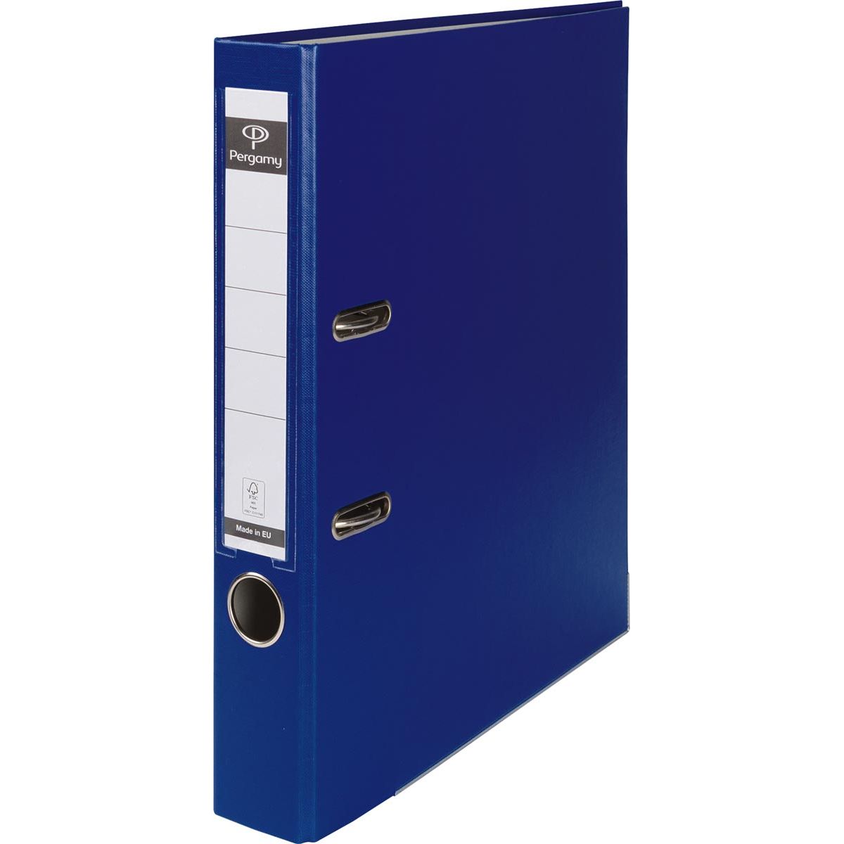 Pergamy - Ordner, für ft A4, aus PP und Papier, mit Schutzkante, Rücken 5 cm, dunkelblau