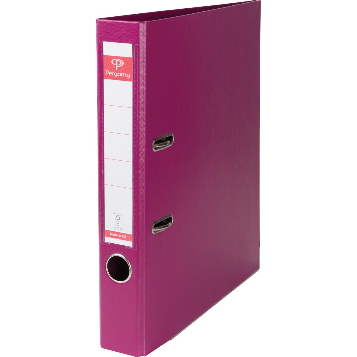 Pergamia - raccoglitore, per piedi A4, interamente in PP, dorso di 5 cm, viola