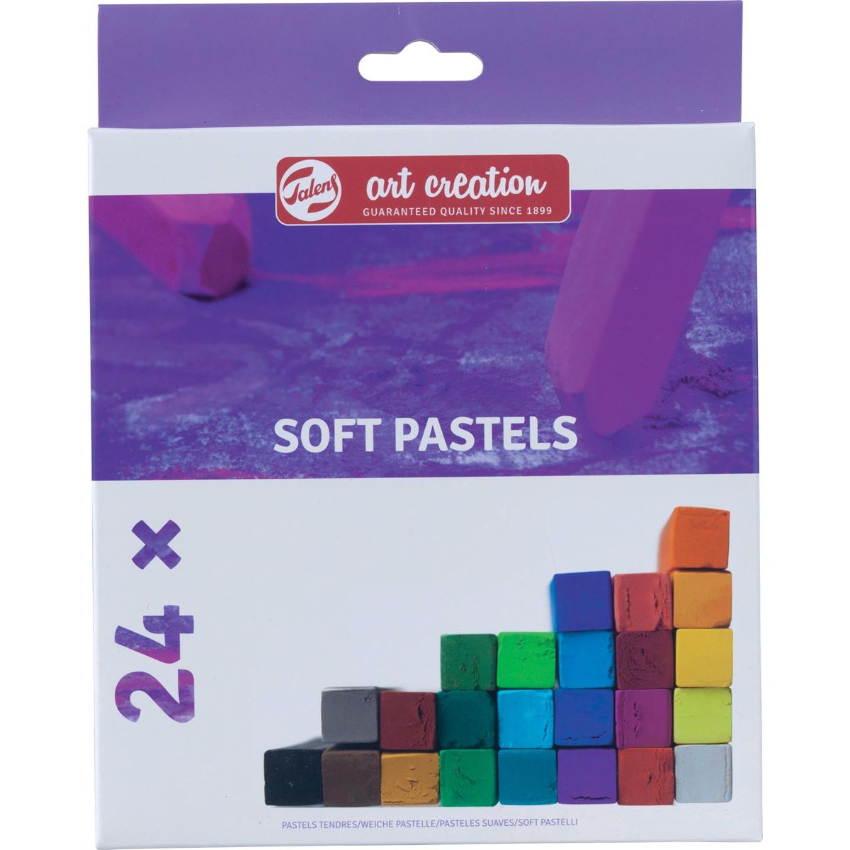 Talens Art Creation - Art Creation softpastels, doos met 24 stuks in geassorteerde kleuren