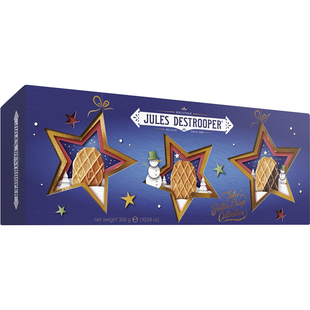 Jules Destrooper - Kekse, Butter Crisp-Kollektion, Schachtel mit 300 g