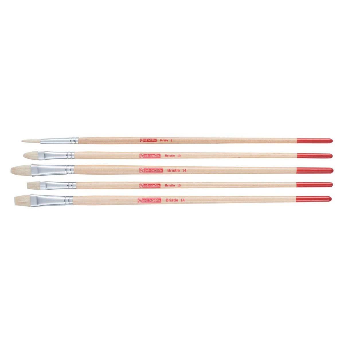 Talens Art Creation - Art Creation brush set assorted pig bristles, set with 5 brushes