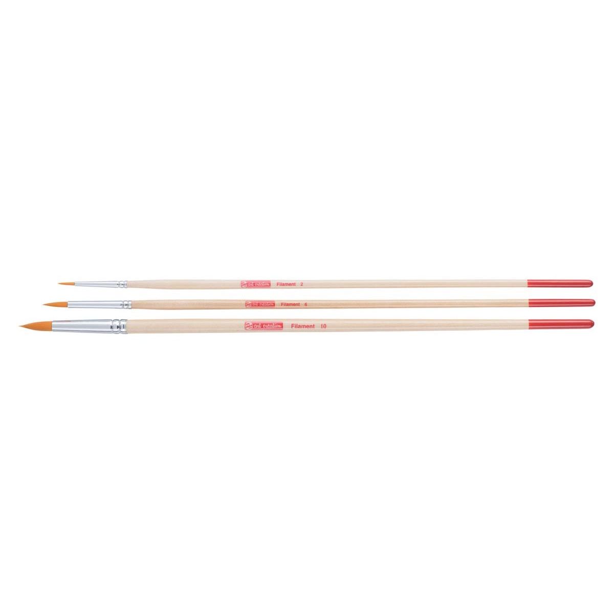 Talens Art Creation - Juego de pinceles Art Creation poliéster redondo, juego con 3 pinceles