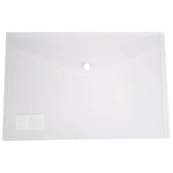 Without brand - Document folder, A3, transparent PP, velcro closure, pack of 5 pieces