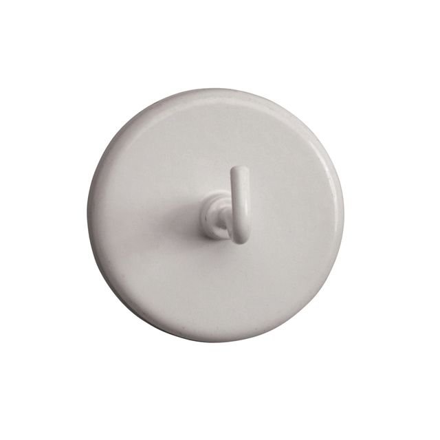 MAUL - Aimant avec crochet 47mm force de traction 12kg blanc 5 pièces