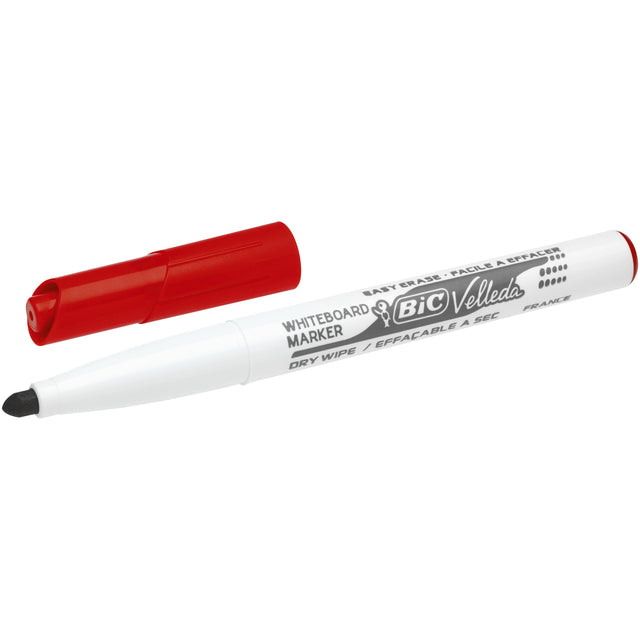 Bic - Whiteboard marker Velleda 1741 round medium red | 12 pieces