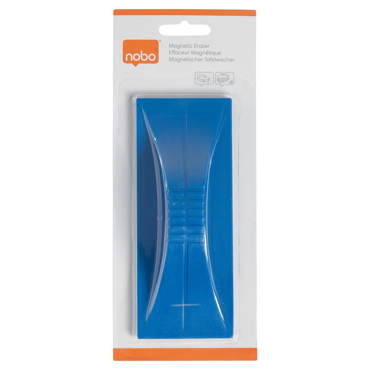 Nobo - Borrador de pizarra magnético azul | 10 piezas