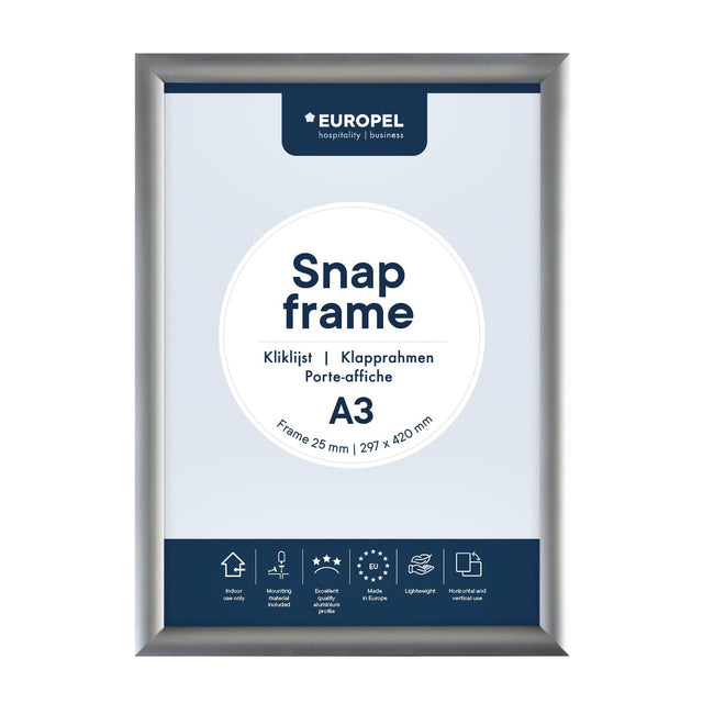 Europel - Cornice a scatto A3 25mm | 10 pezzi