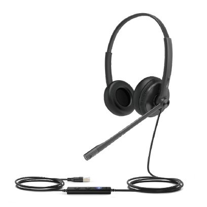 YEALINK - UH34 Lite Headset Bedraad Hoofdband Kantoor/callcenter Zwart