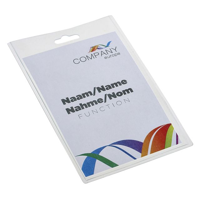 Europel - Badge pashouder gesloten 60x90mm | 24 stuks
