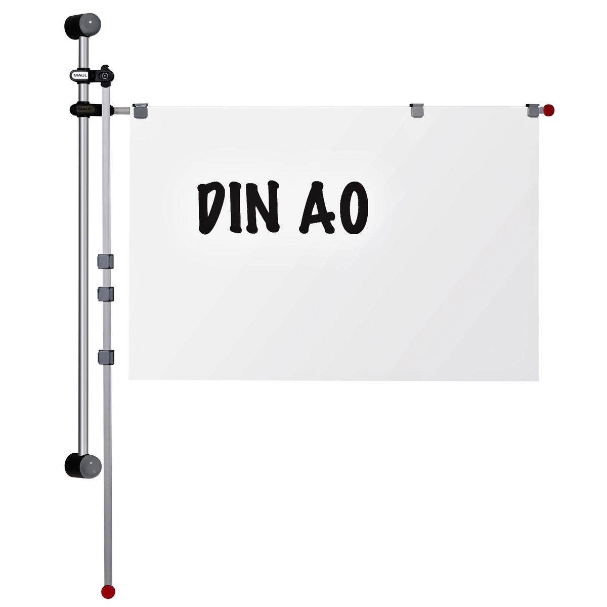 MAUL - Supporto da parete con 2 bracci girevoli 1,32 m grigio