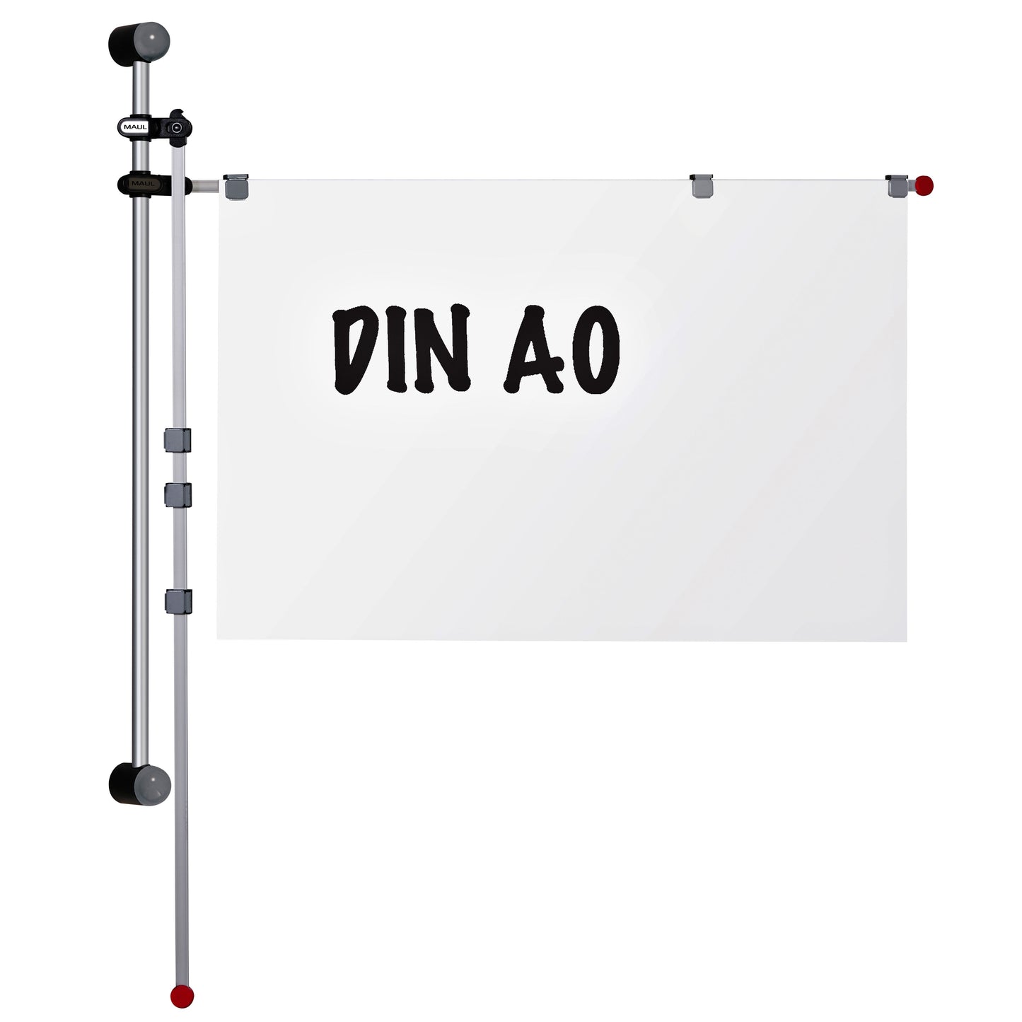 MAUL - Supporto da parete con 2 bracci girevoli 1,32 m grigio