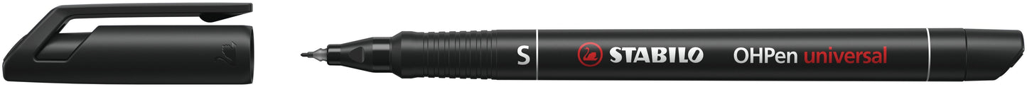 Stabilo - OHPen, permanent marker, superfine 0.4 mm, zwart, per stuk | 10 stuks