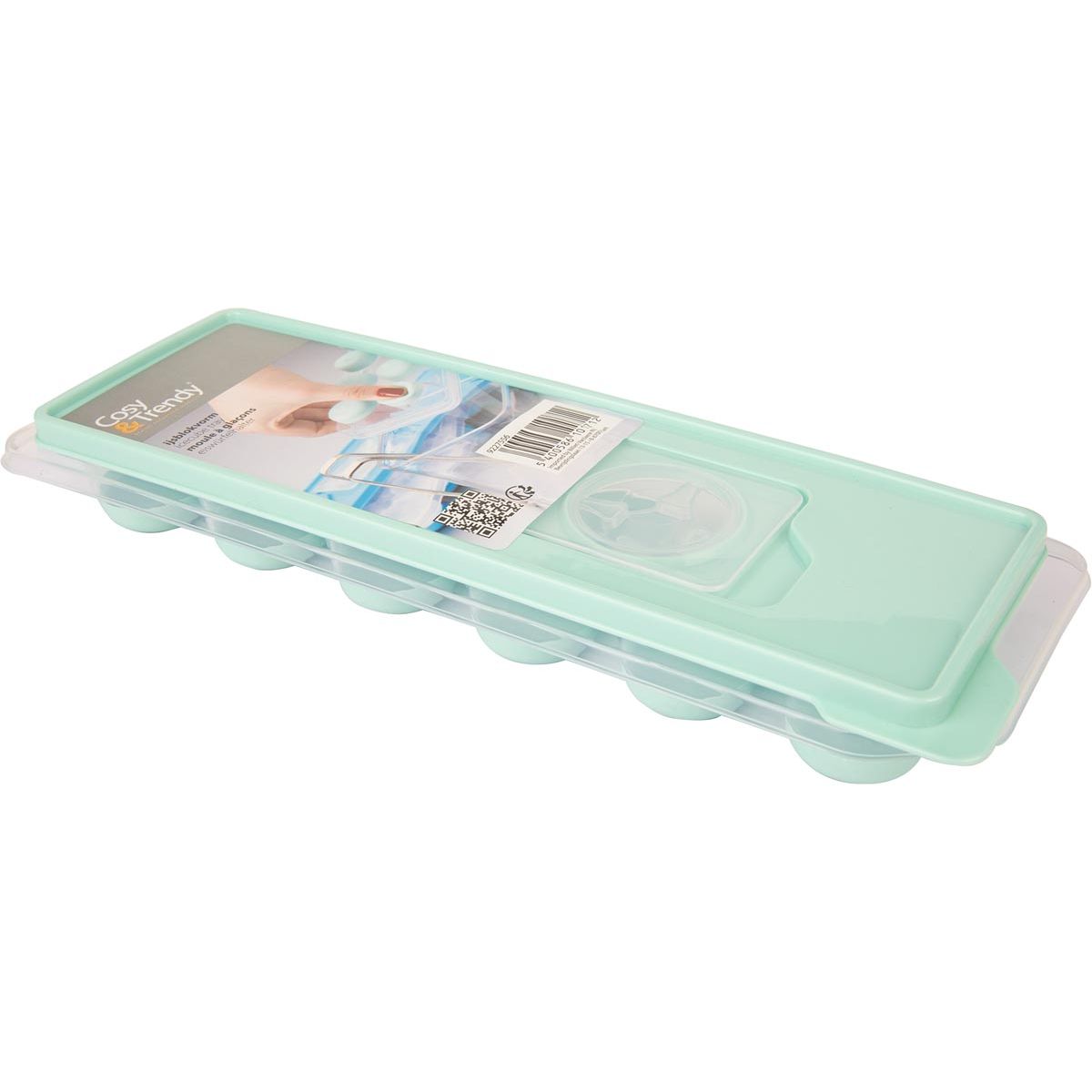 Cosy - Fresco ijsblokvorm cylinder, transparant groen