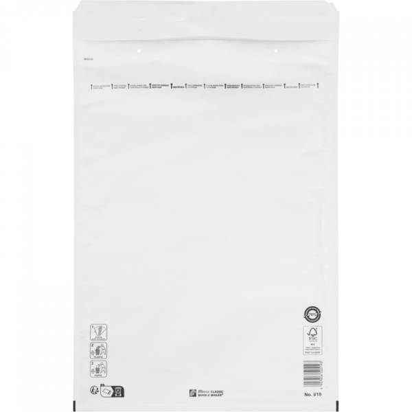 Klika - Envelope | bubble envelope | 445x300mm | I | paper + PE | white | 50 pieces