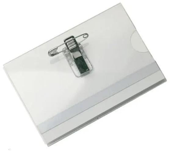 Zonder merk - Badge met combiklem, ft 58 x 90 mm, doos van 50 stuks