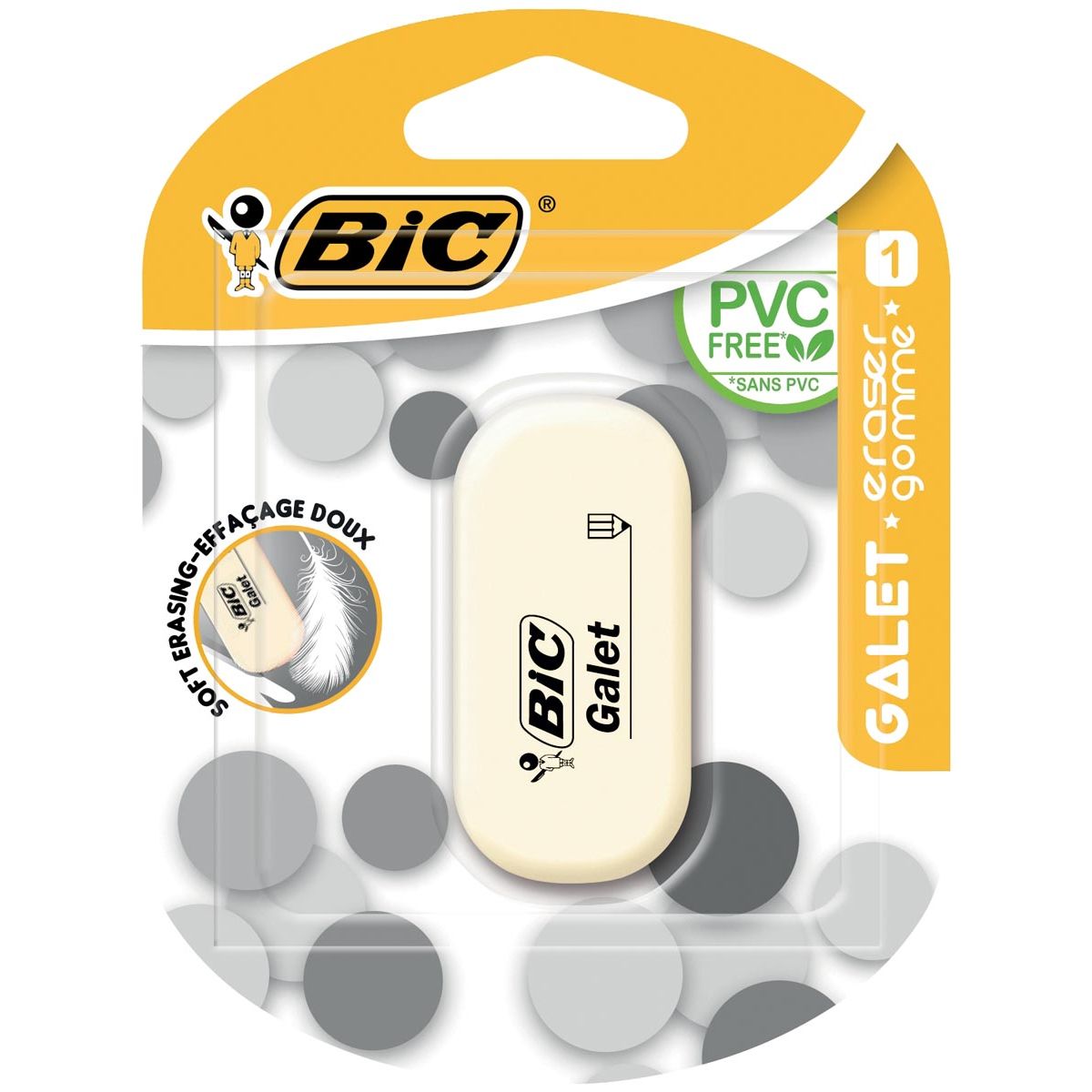 BIC - gum Galet, blister van 1 stuk
